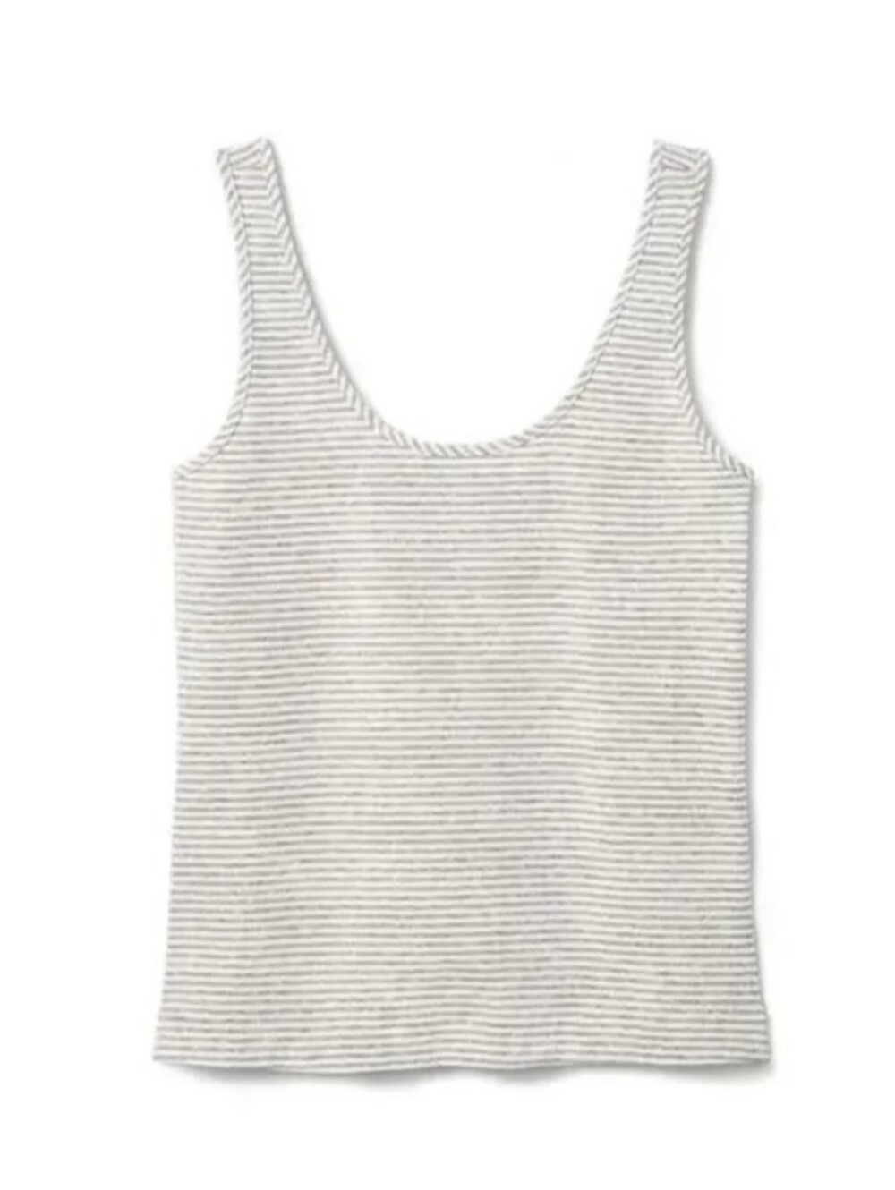 Cabi Women’s Striped Scoop Neck Tank Top - White & Gray Size S NWT